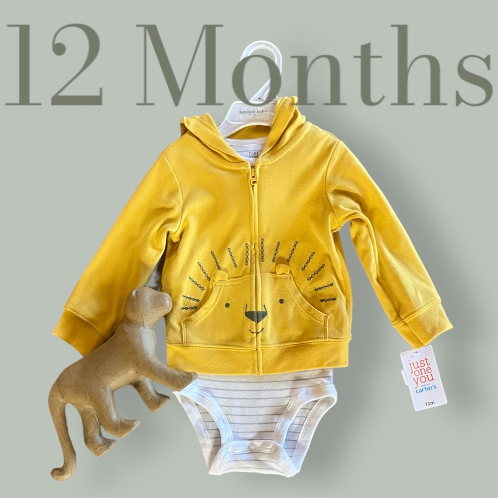 Carter’s Yellow Lion Hoodie 2-piece Set